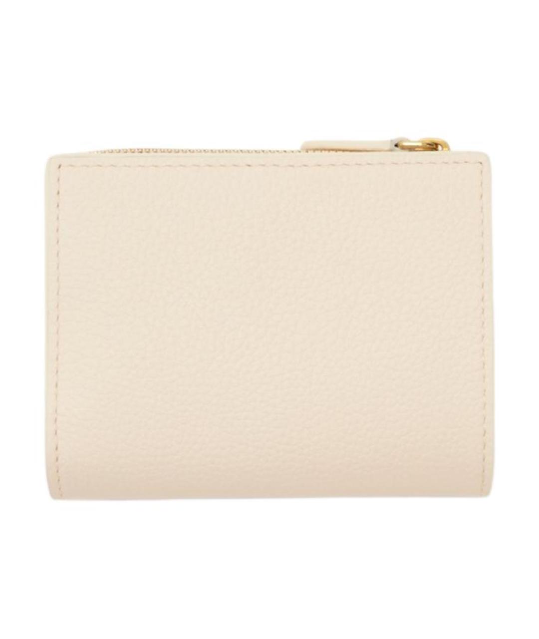 BURBERRY Бежевый кожаный кошелек, фото 2