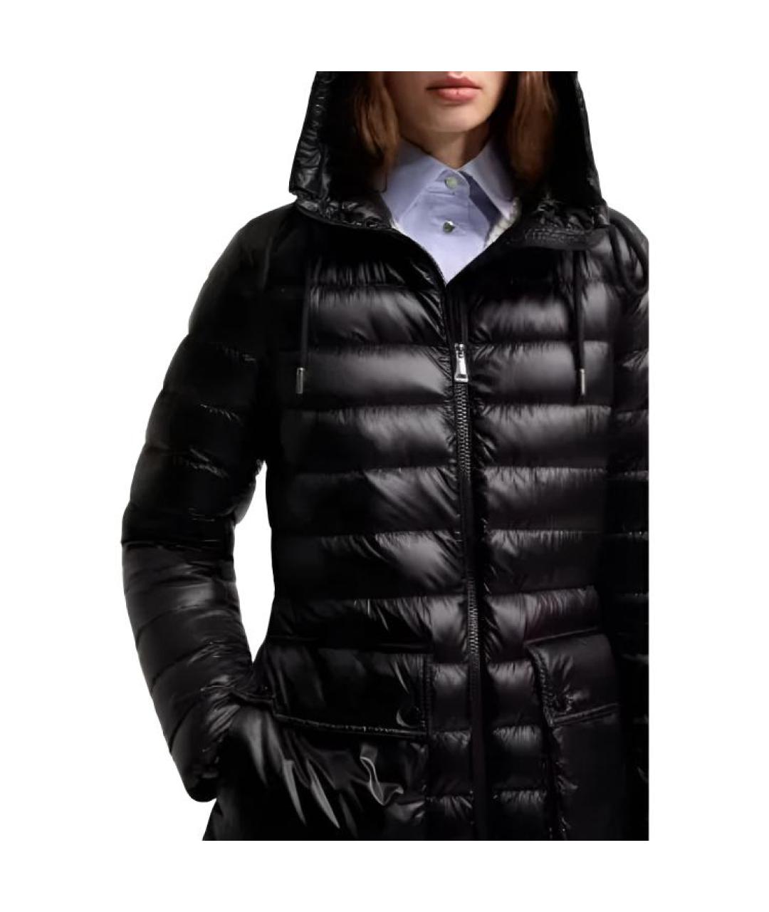 MONCLER Черная полиамидовая куртка, фото 4