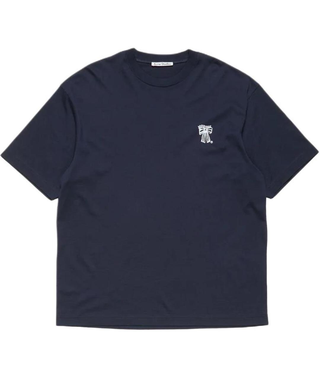 ACNE STUDIOS Синяя футболка, фото 1