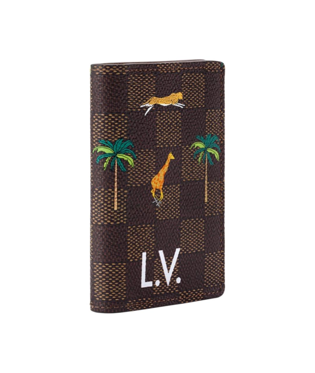 LOUIS VUITTON Коричневый кардхолдер, фото 2