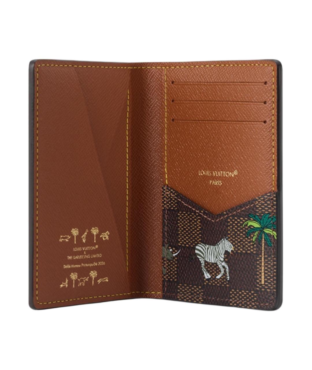 LOUIS VUITTON Коричневый кардхолдер, фото 4