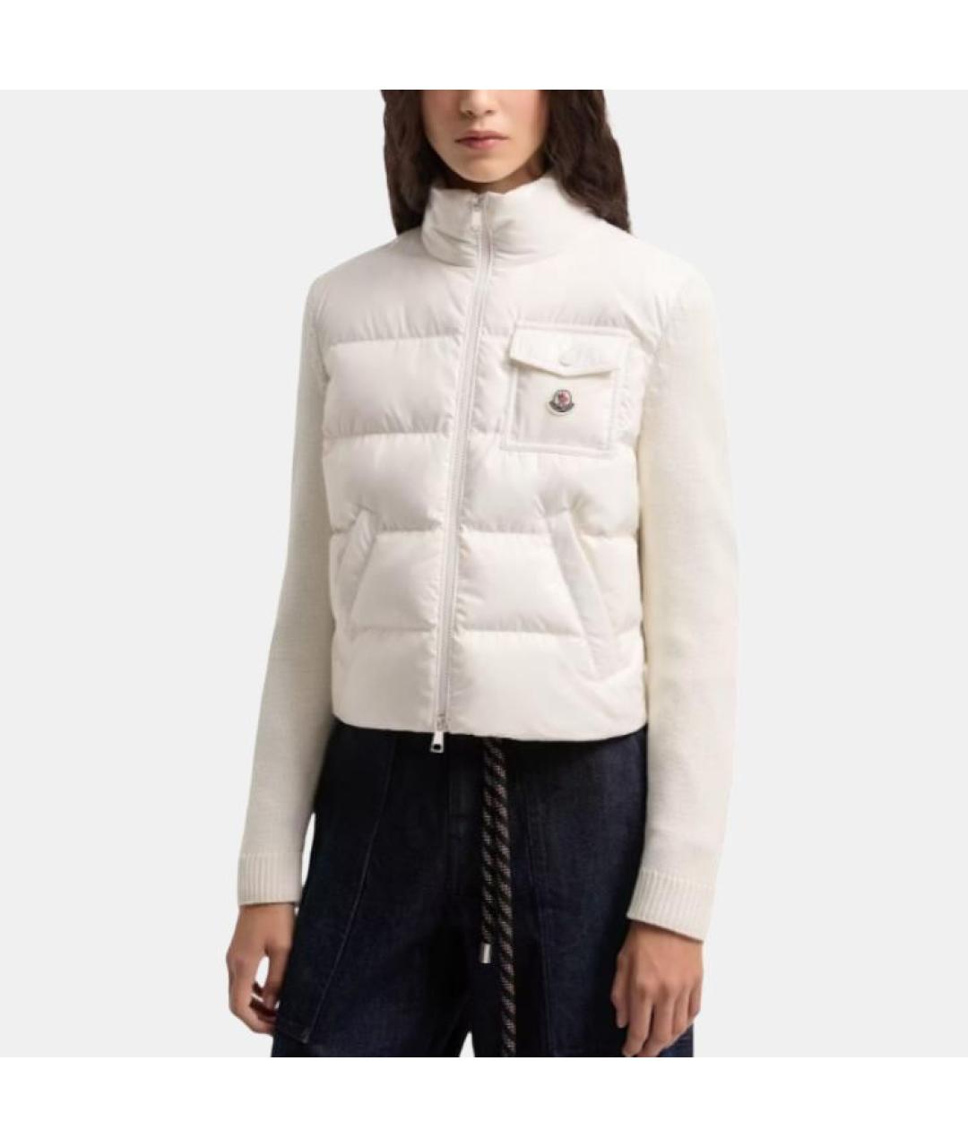 MONCLER Белая куртка, фото 4