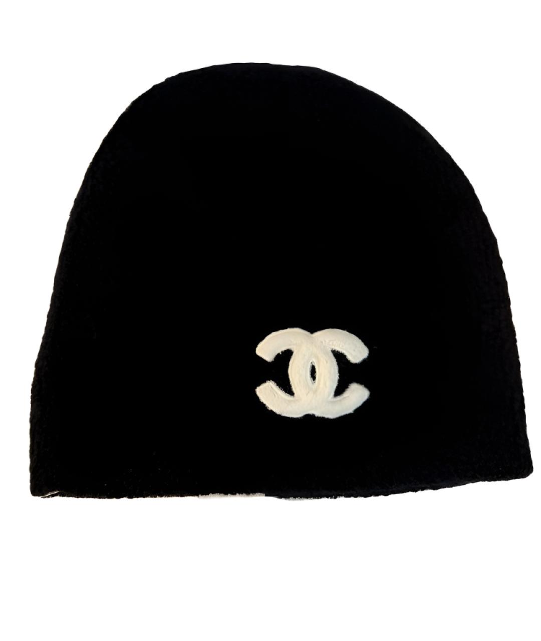 CHANEL Черная шапка, фото 1
