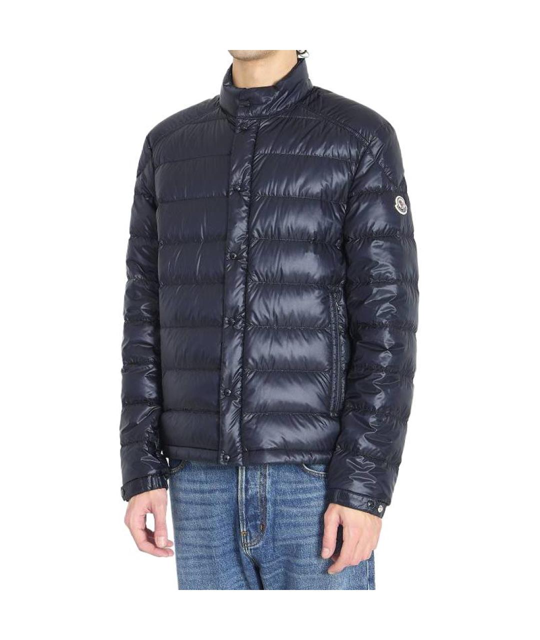 MONCLER Синий пуховик, фото 4