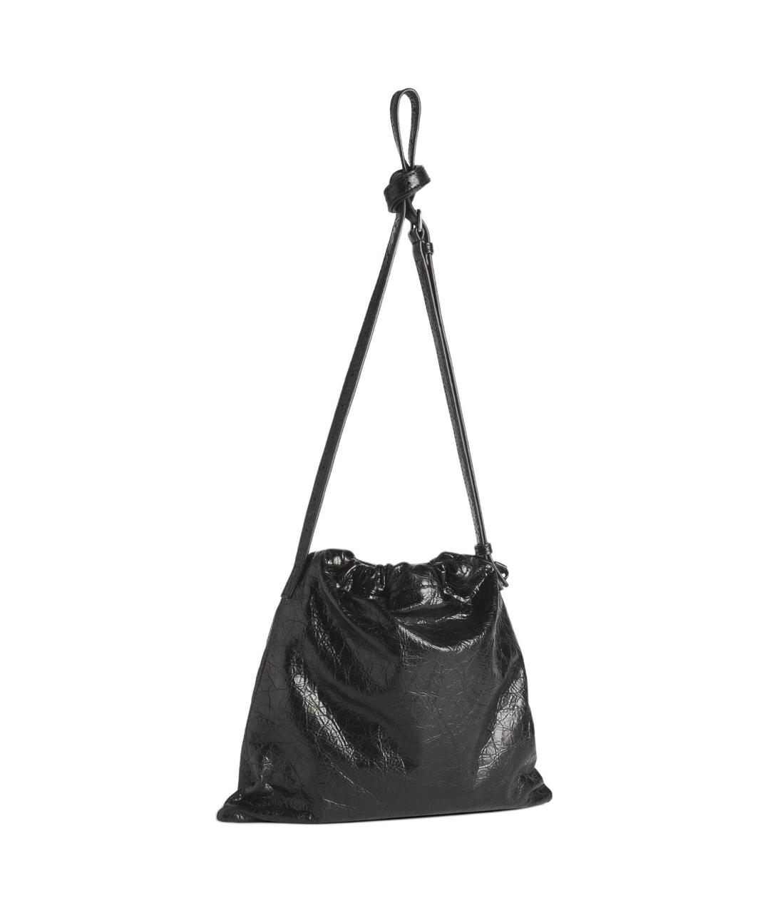 BALENCIAGA Черная кожаная сумка на плечо, фото 3