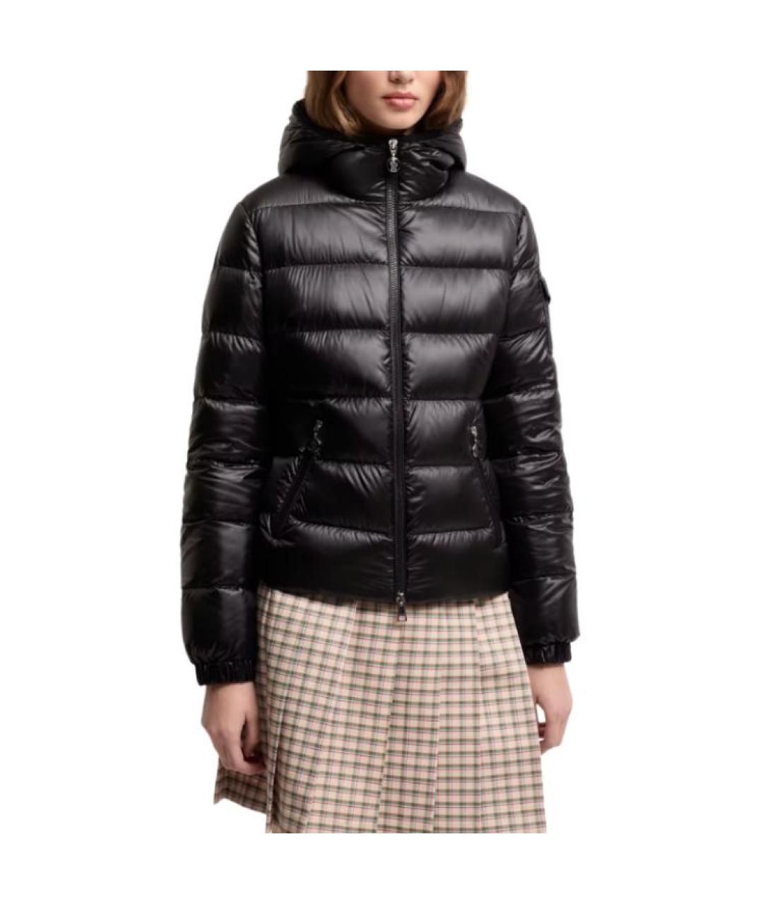 MONCLER Черный пуховик, фото 3