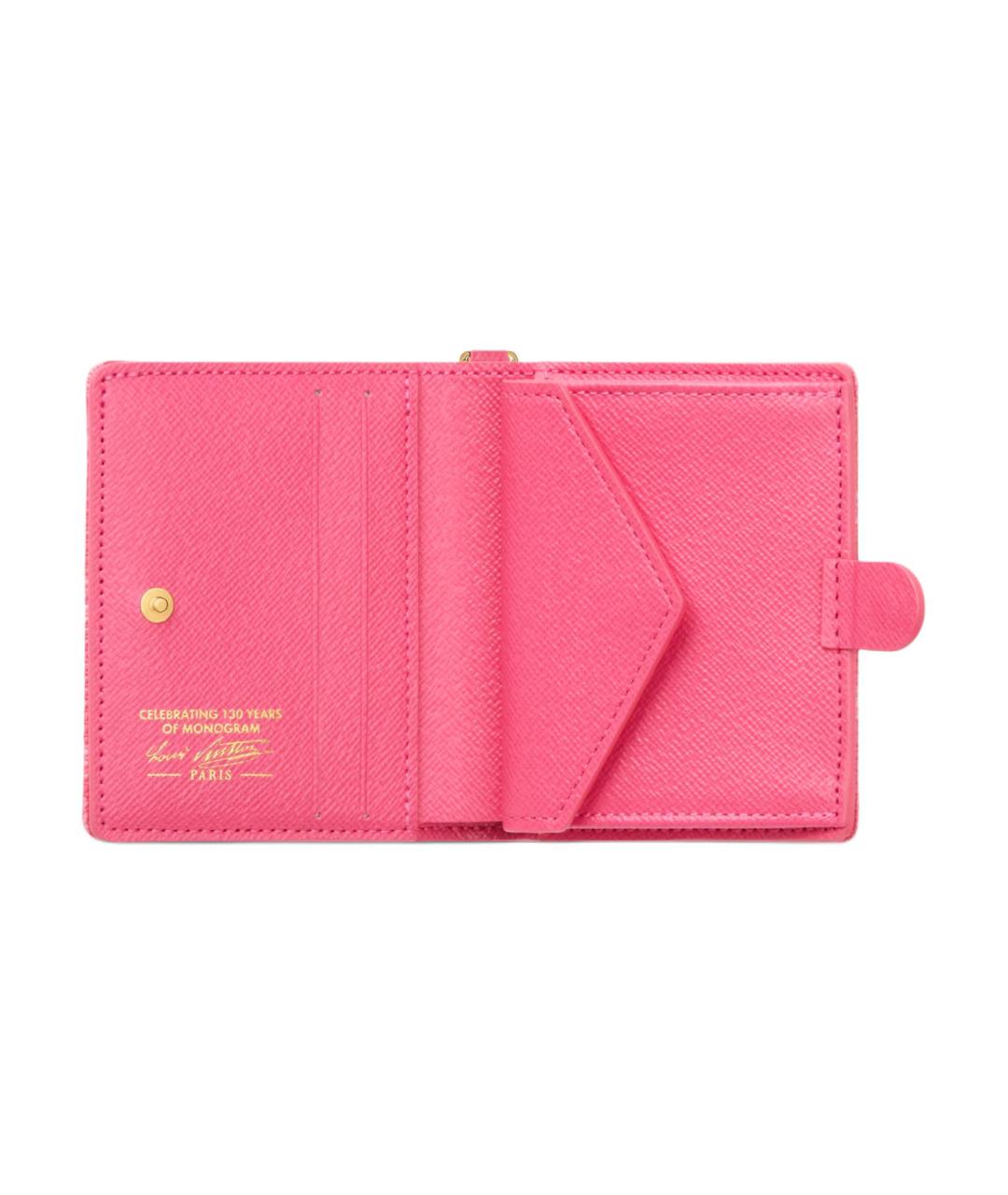 LOUIS VUITTON Розовый кошелек, фото 4