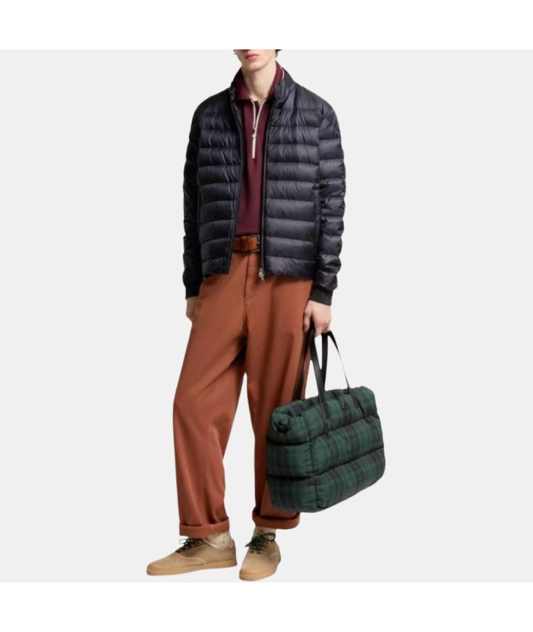 MONCLER Синий пуховик, фото 4