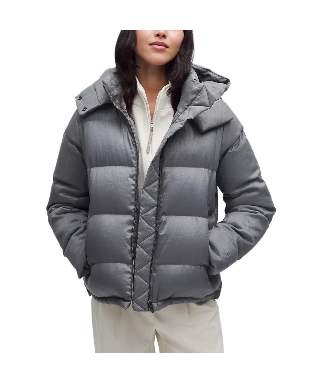 Lululemon Серый пуховик, фото 4
