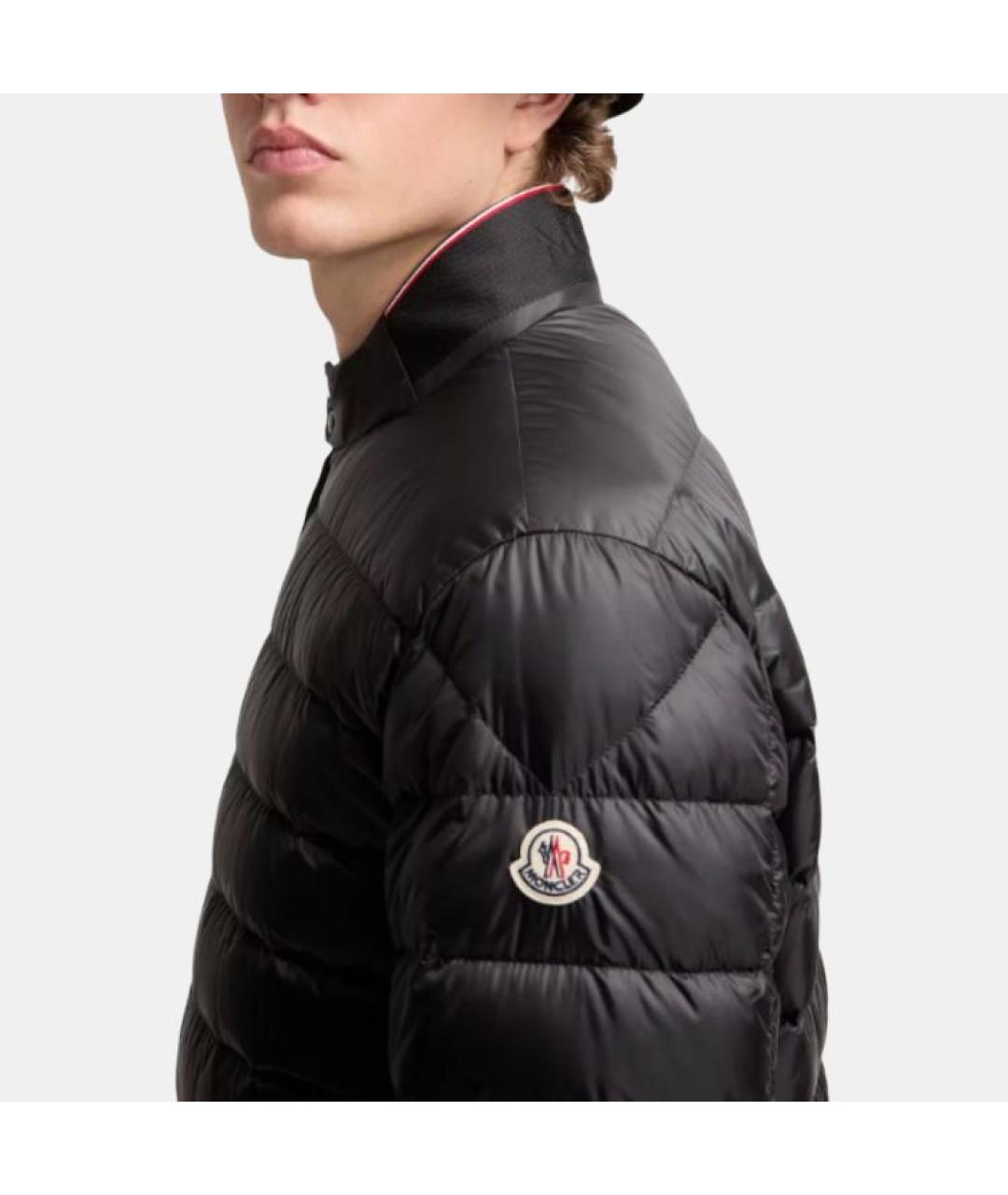 MONCLER Черный пуховик, фото 5