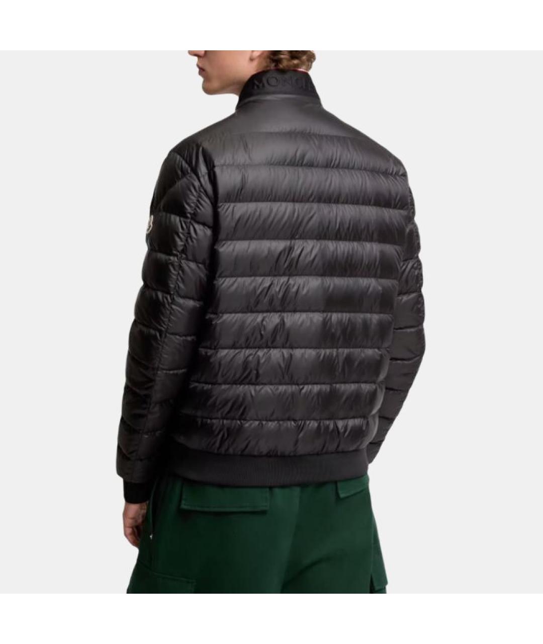 MONCLER Черный пуховик, фото 4