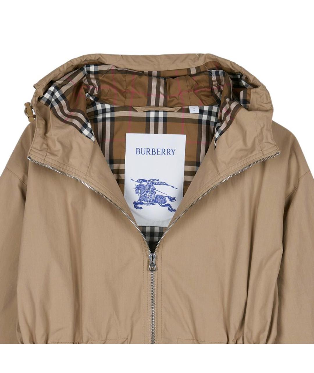 BURBERRY Хаки куртка, фото 4