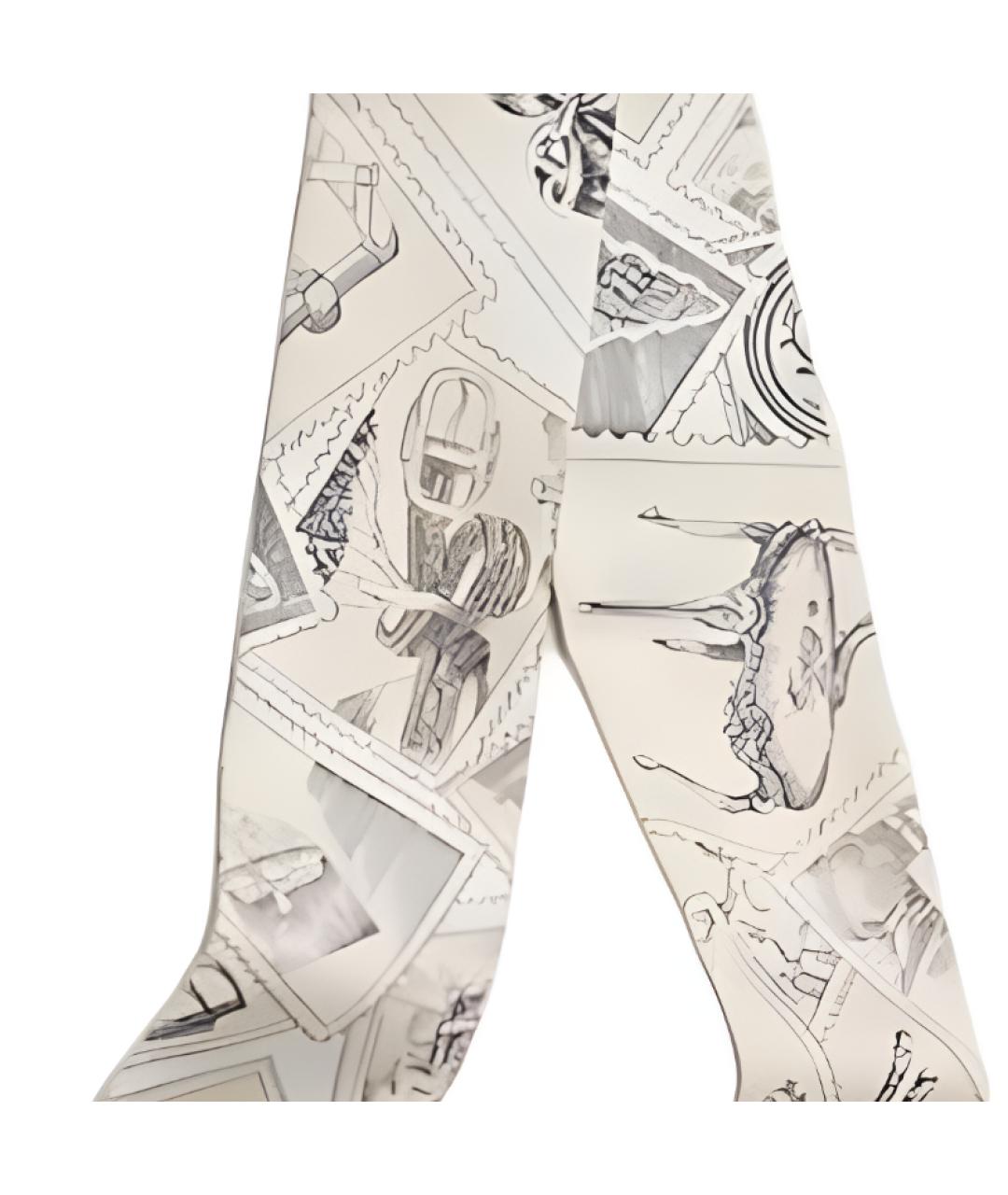 HERMES Мульти шелковый шарф, фото 3