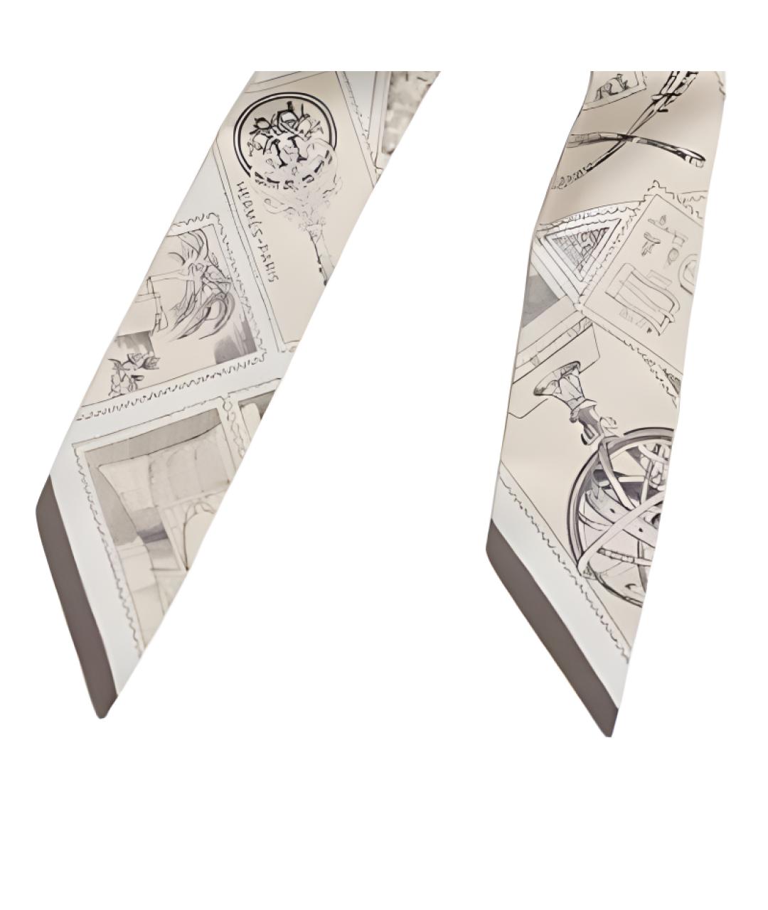 HERMES Мульти шелковый шарф, фото 2