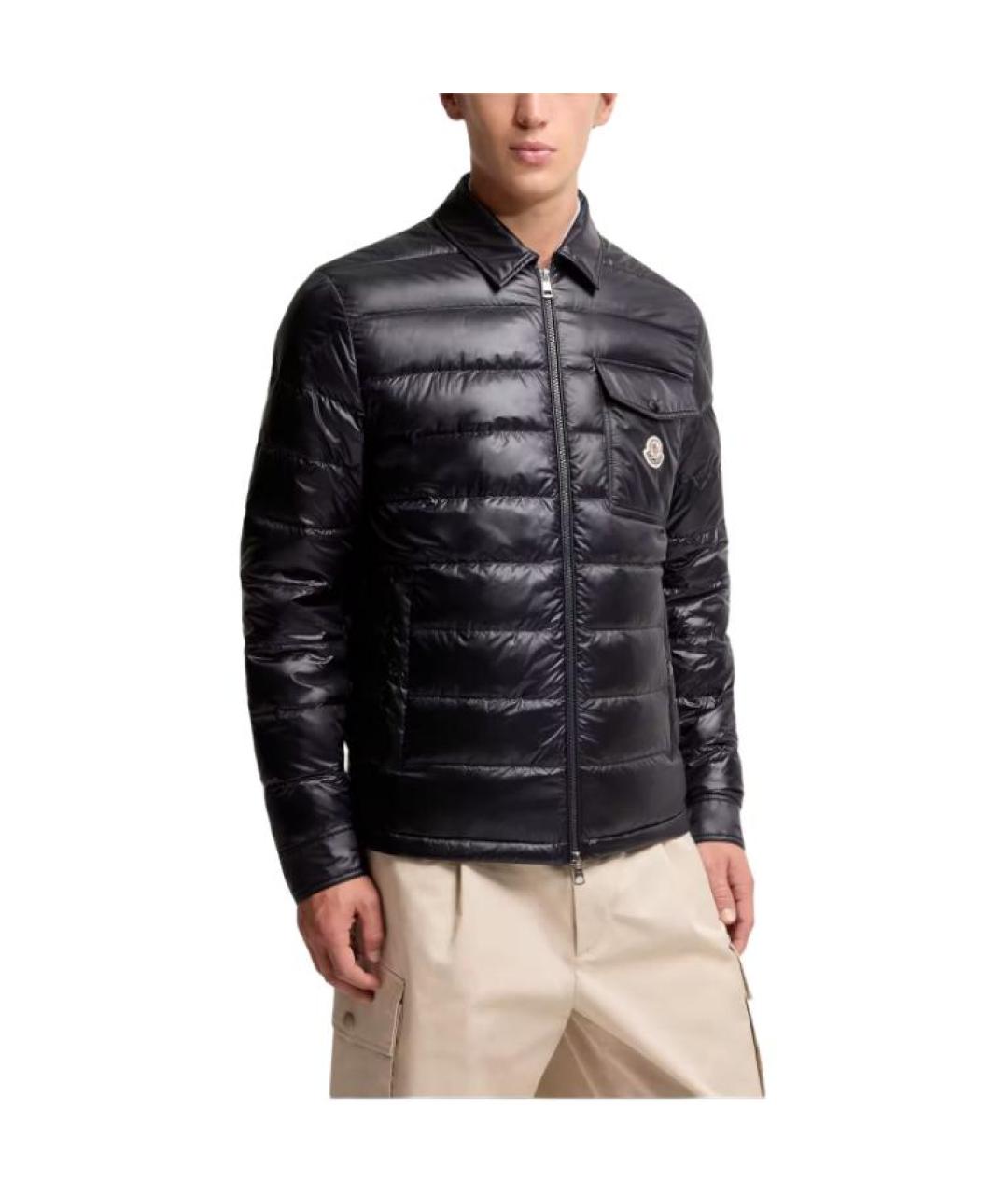 MONCLER Синий пуховик, фото 3