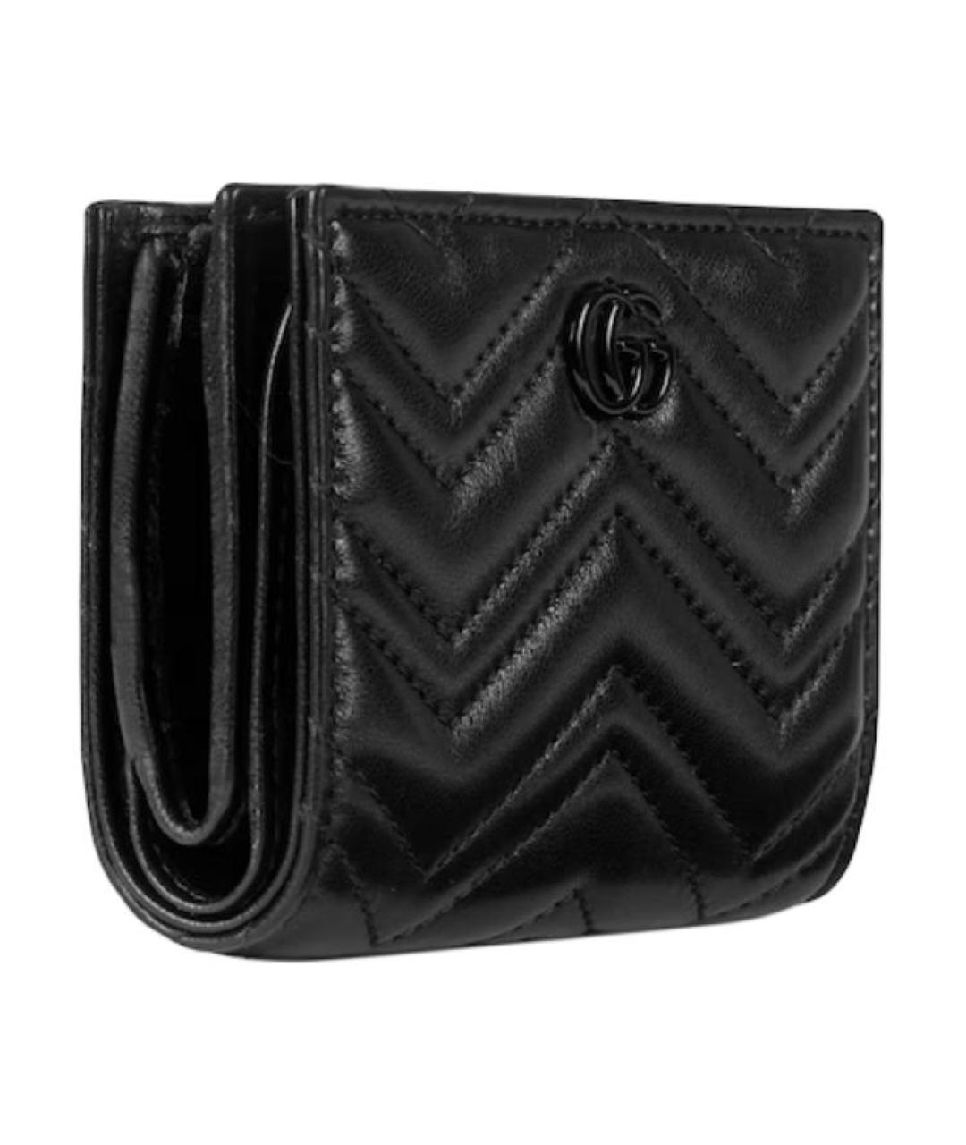 GUCCI Черный кожаный кошелек, фото 2
