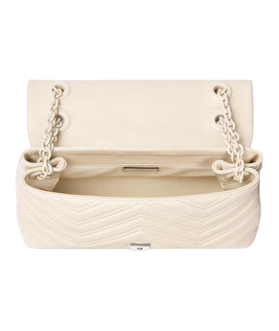 GUCCI Бежевая кожаная сумка через плечо, фото 4