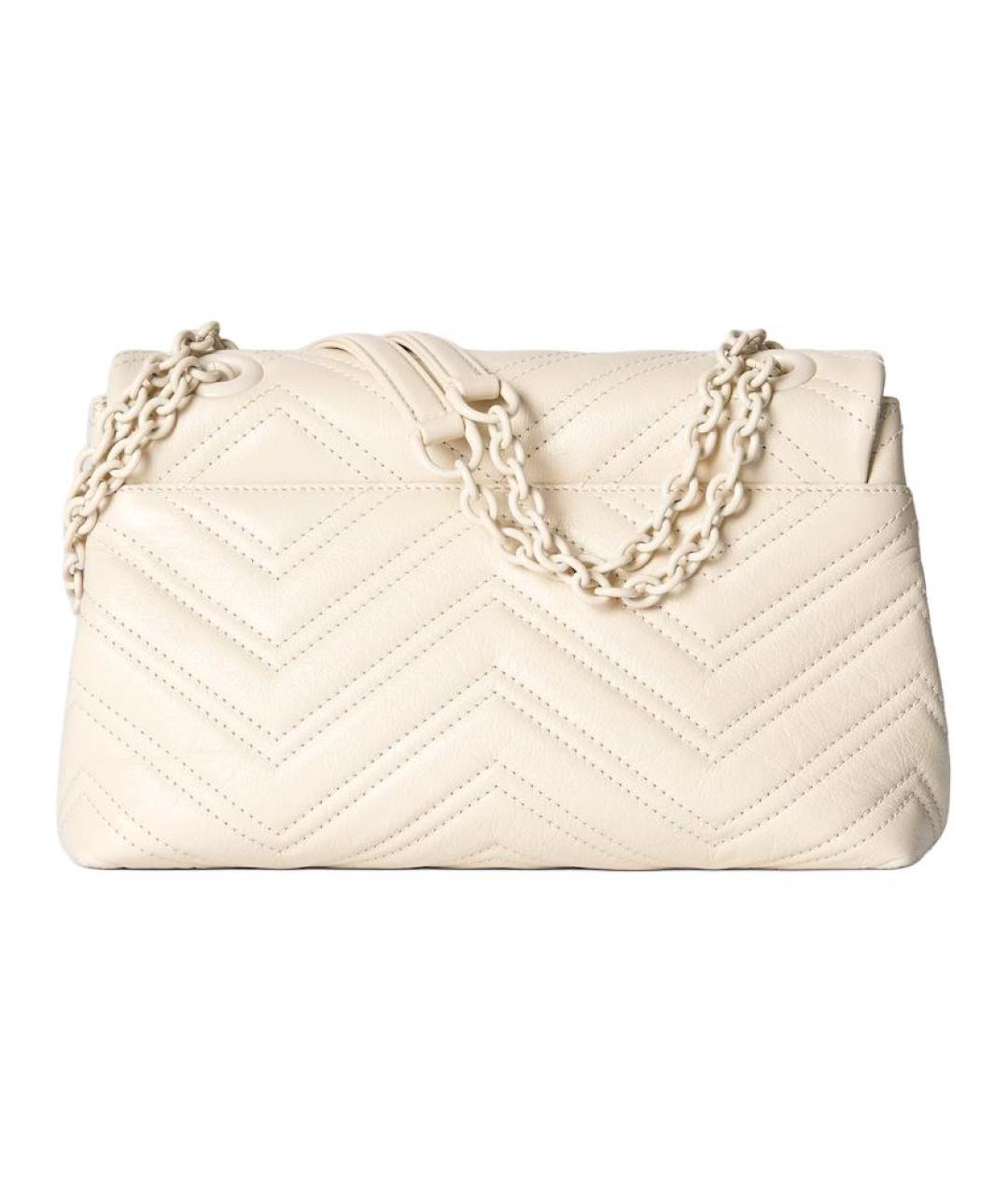 GUCCI Бежевая кожаная сумка через плечо, фото 2