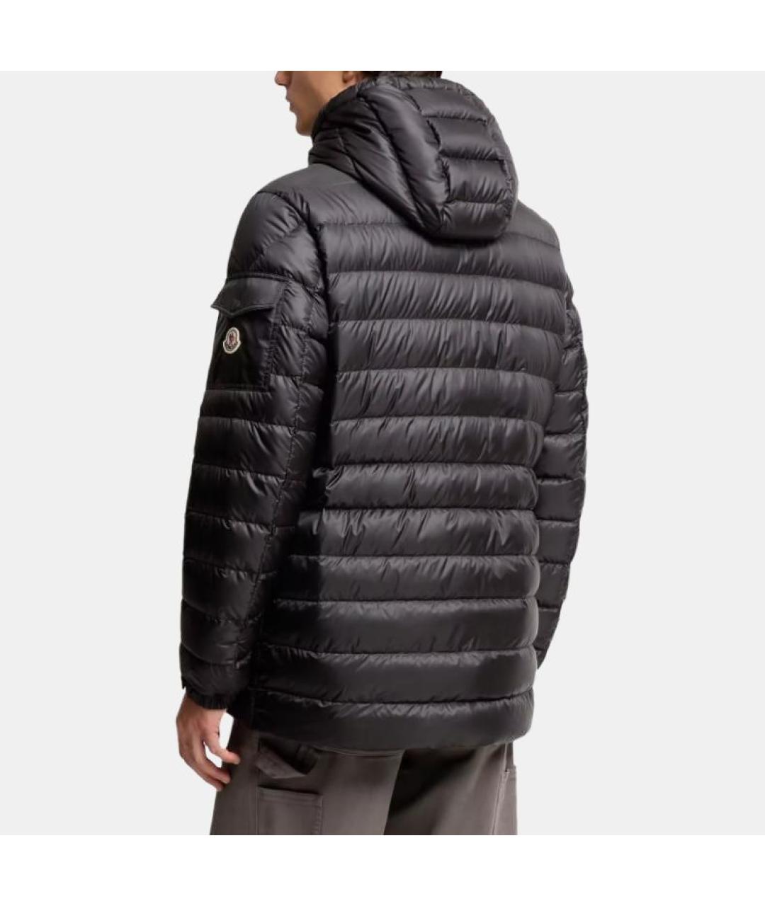 MONCLER Черная полиамидовая куртка, фото 3