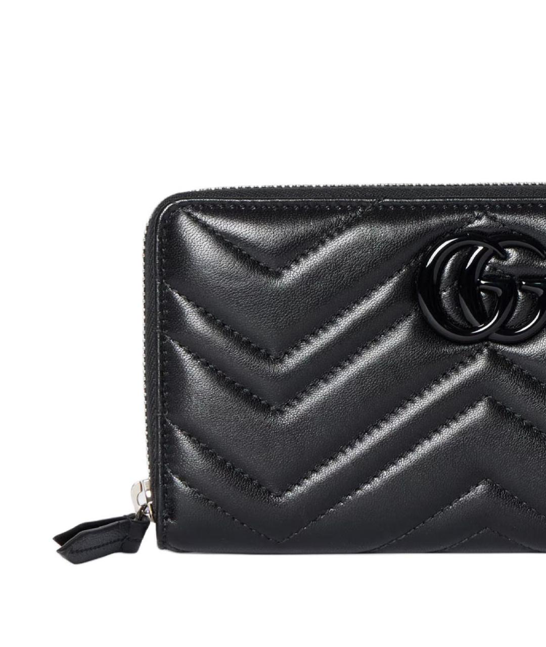 GUCCI Черный кожаный кошелек, фото 5