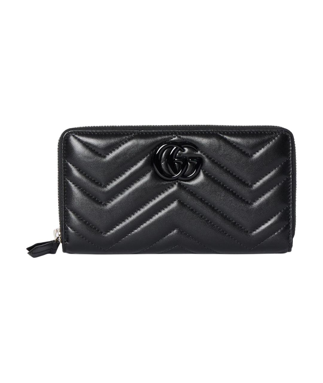 GUCCI Черный кожаный кошелек, фото 1