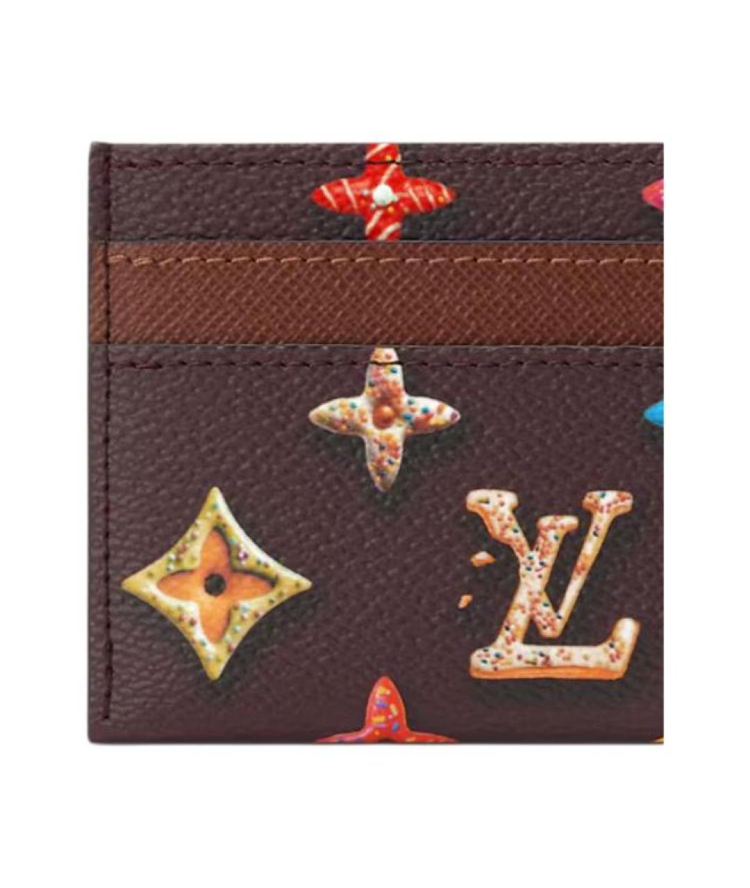 LOUIS VUITTON Коричневый кардхолдер, фото 5