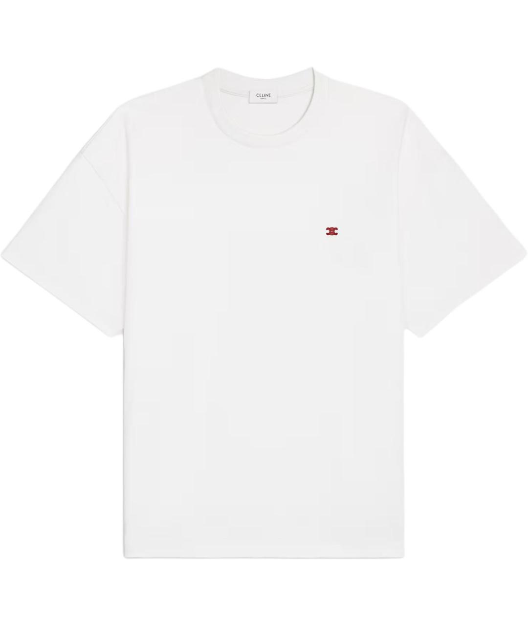 CELINE Белая футболка, фото 1