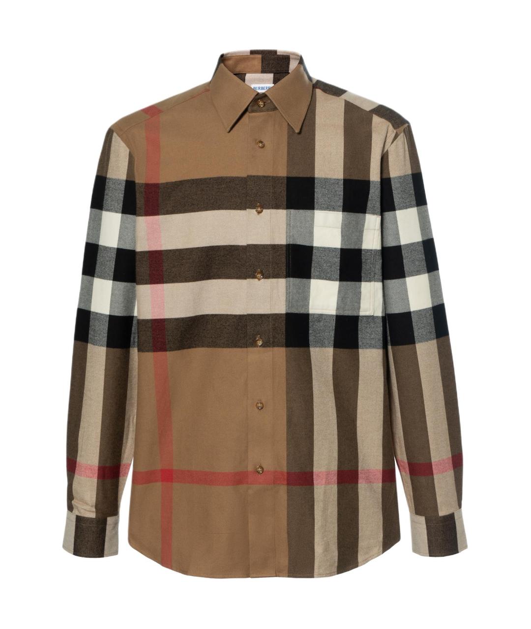 BURBERRY Коричневая кэжуал рубашка, фото 1