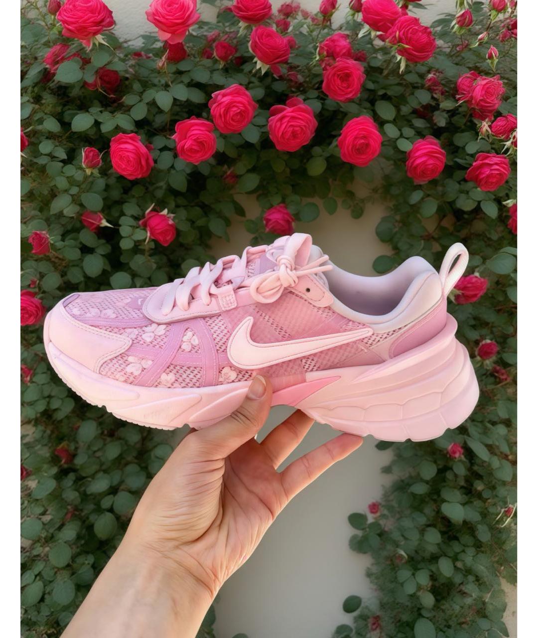 NIKE Розовые текстильные кроссовки, фото 5