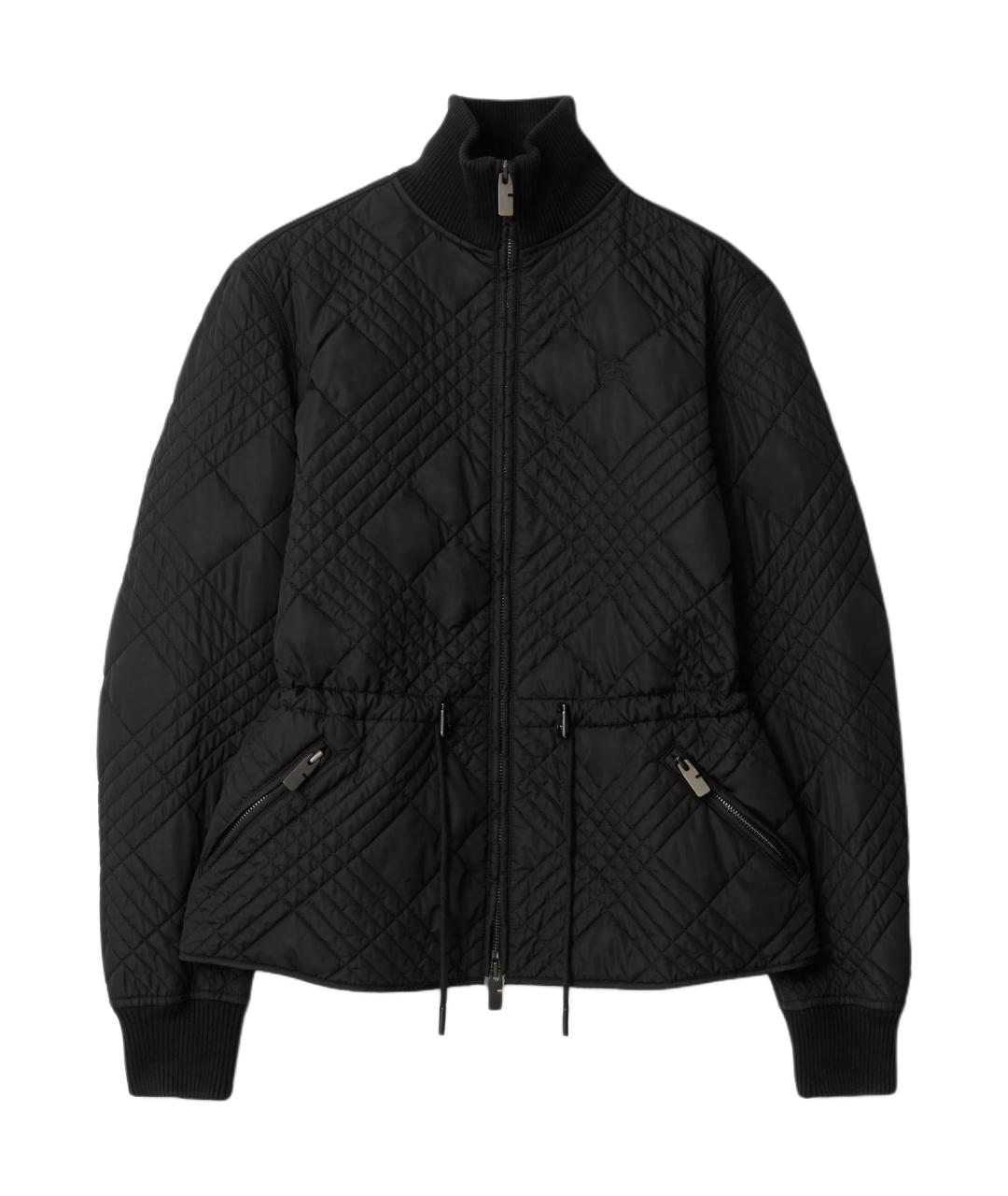 BURBERRY Черная полиамидовая куртка, фото 1