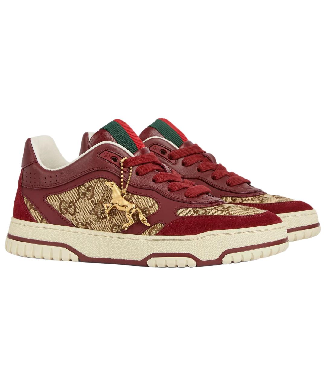 GUCCI Красные кроссовки, фото 2