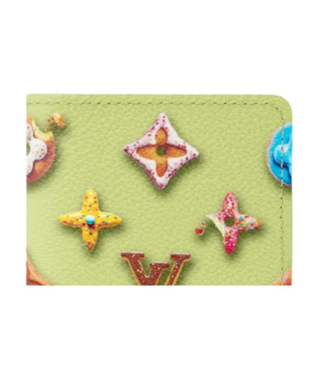 LOUIS VUITTON Зеленый кардхолдер, фото 5