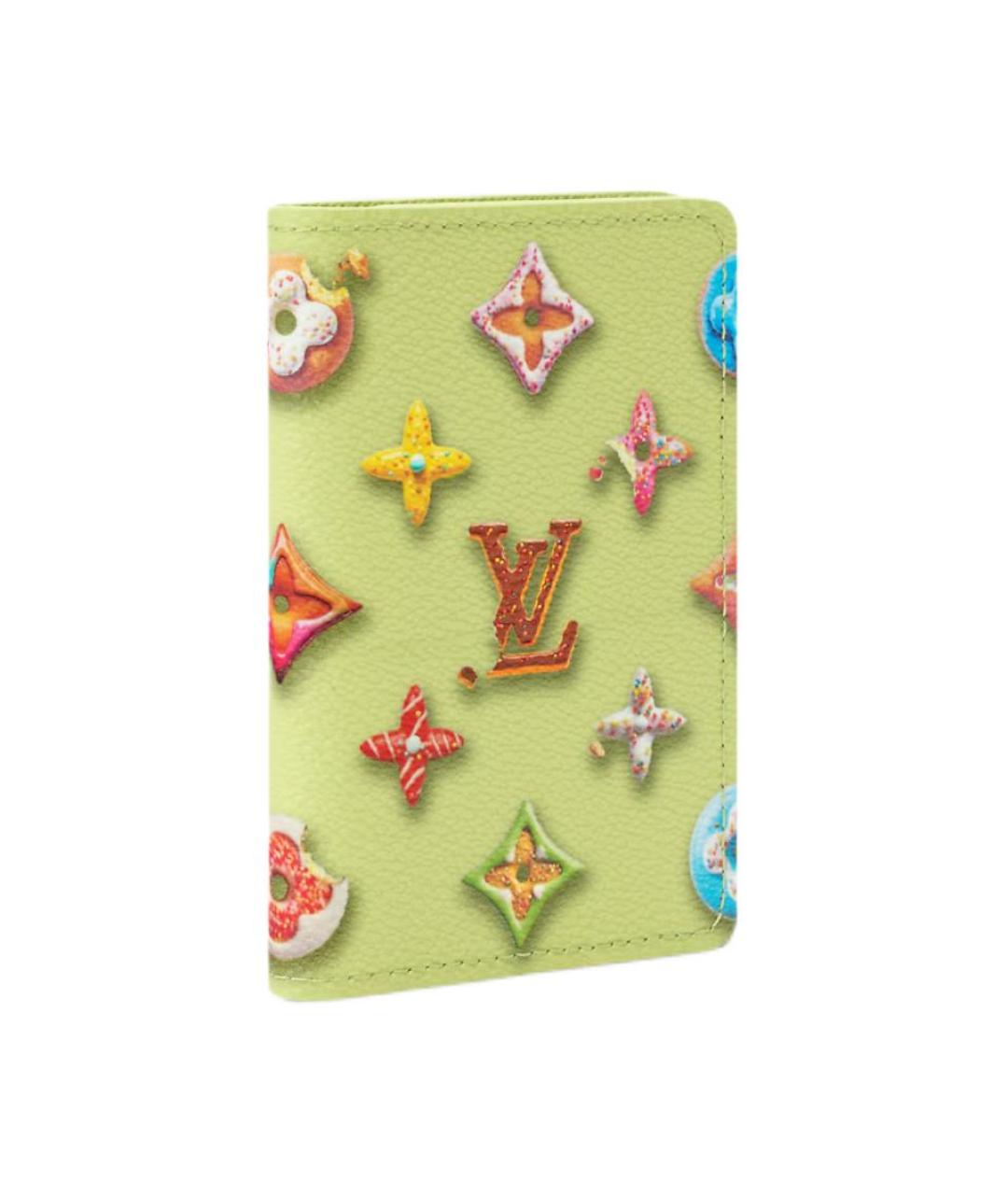 LOUIS VUITTON Зеленый кардхолдер, фото 2