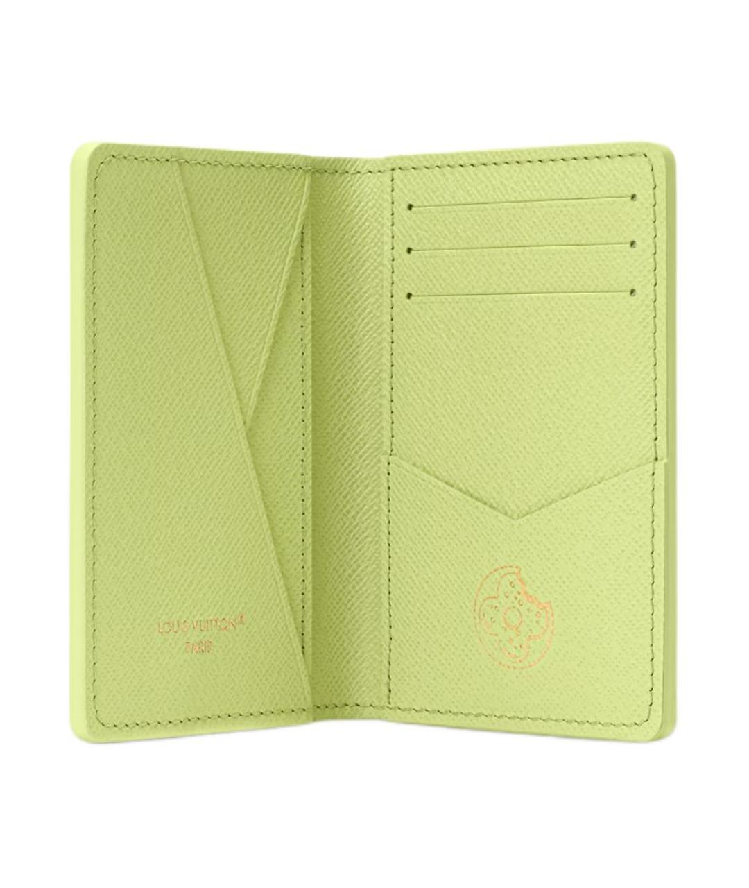LOUIS VUITTON Зеленый кардхолдер, фото 4