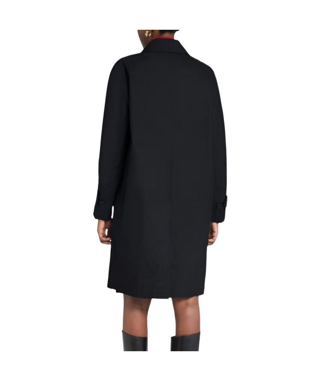 BURBERRY Черный хлопковый тренч/плащ, фото 3