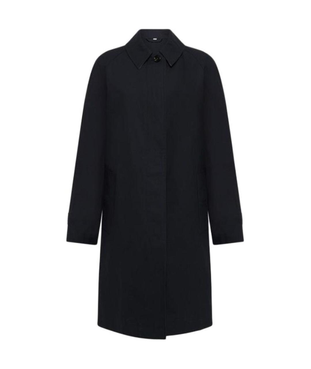 BURBERRY Черный хлопковый тренч/плащ, фото 1