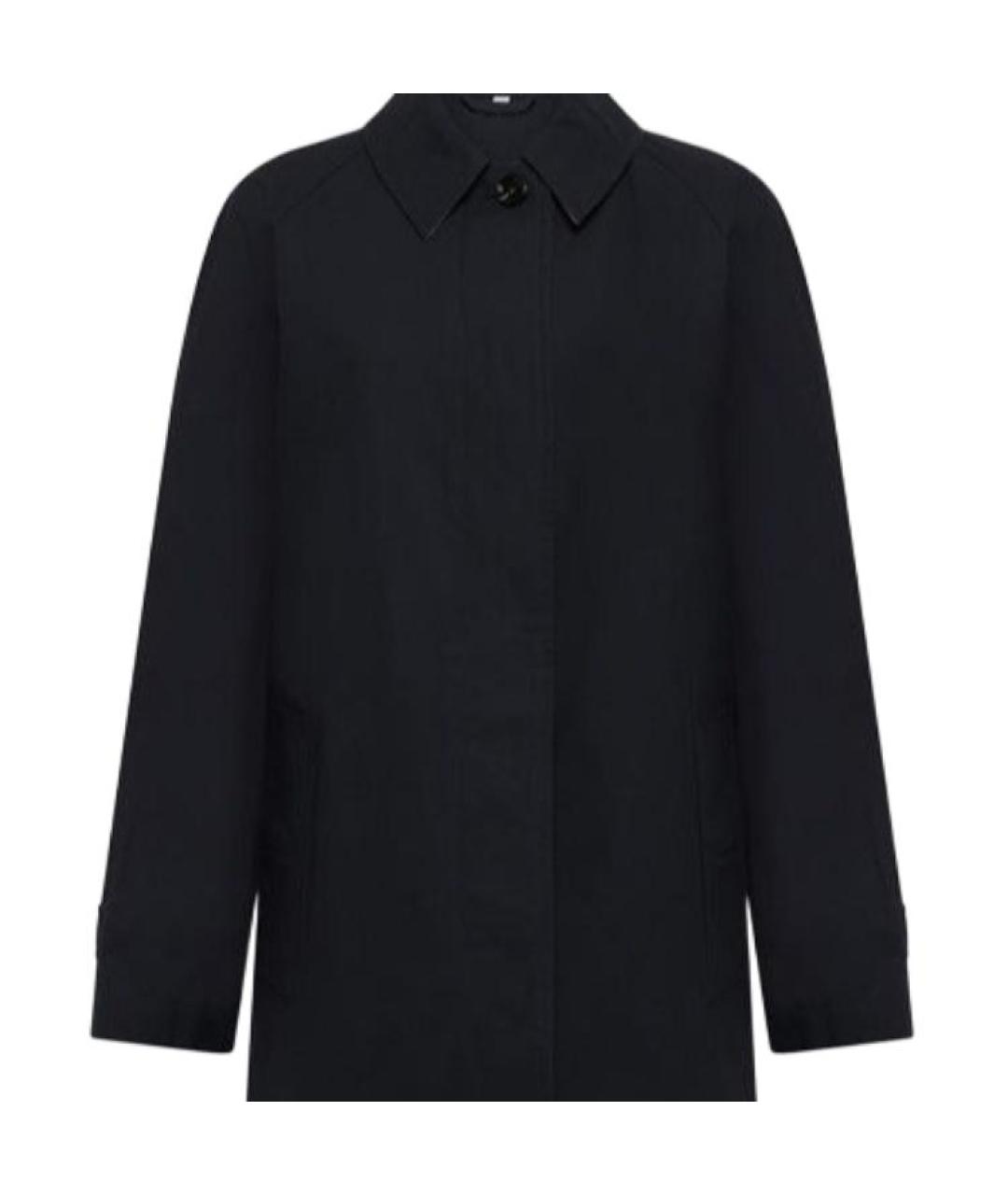 BURBERRY Черный хлопковый тренч/плащ, фото 4