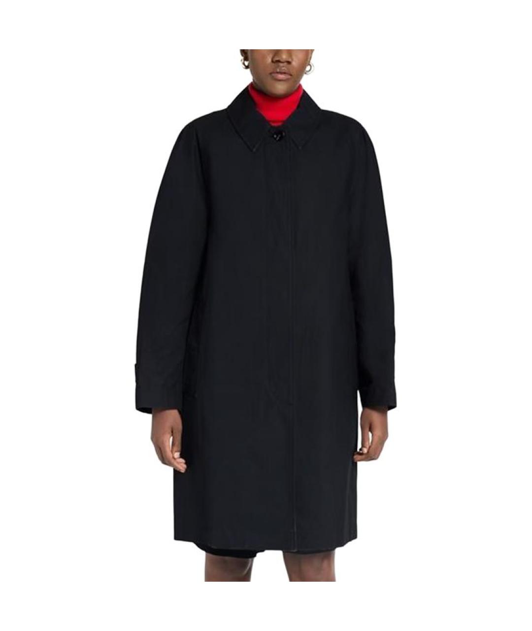 BURBERRY Черный хлопковый тренч/плащ, фото 2