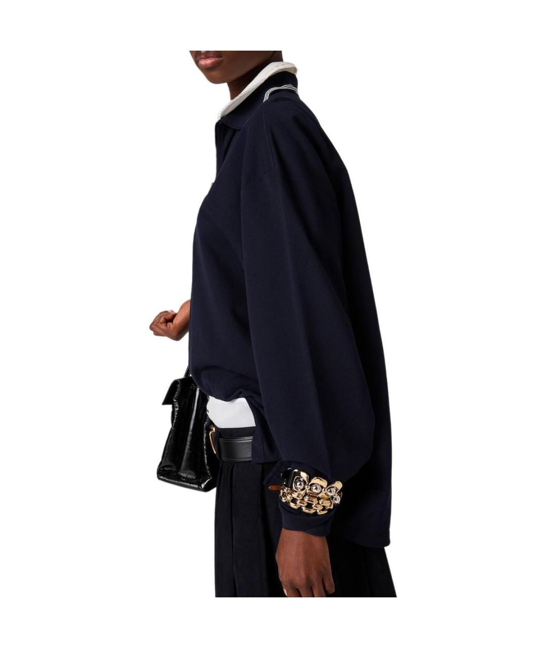 MIU MIU Темно-синий джемпер / свитер, фото 2