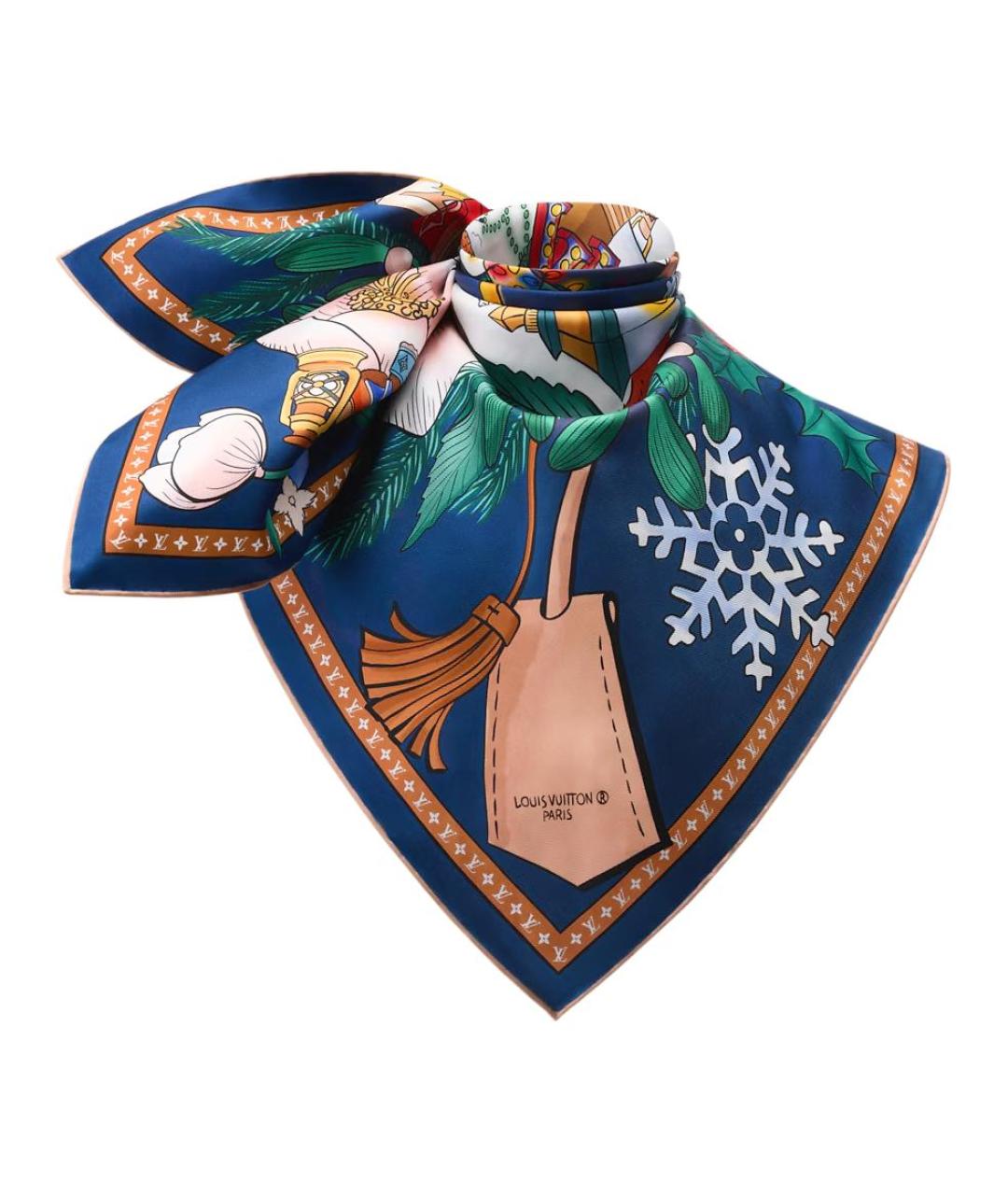 LOUIS VUITTON Мульти шелковый платок, фото 2