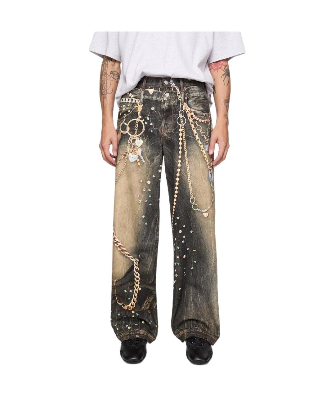 ACNE STUDIOS Черные хлопковые прямые джинсы, фото 4