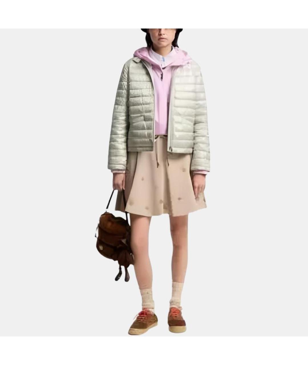 MONCLER Зеленый пуховик, фото 3