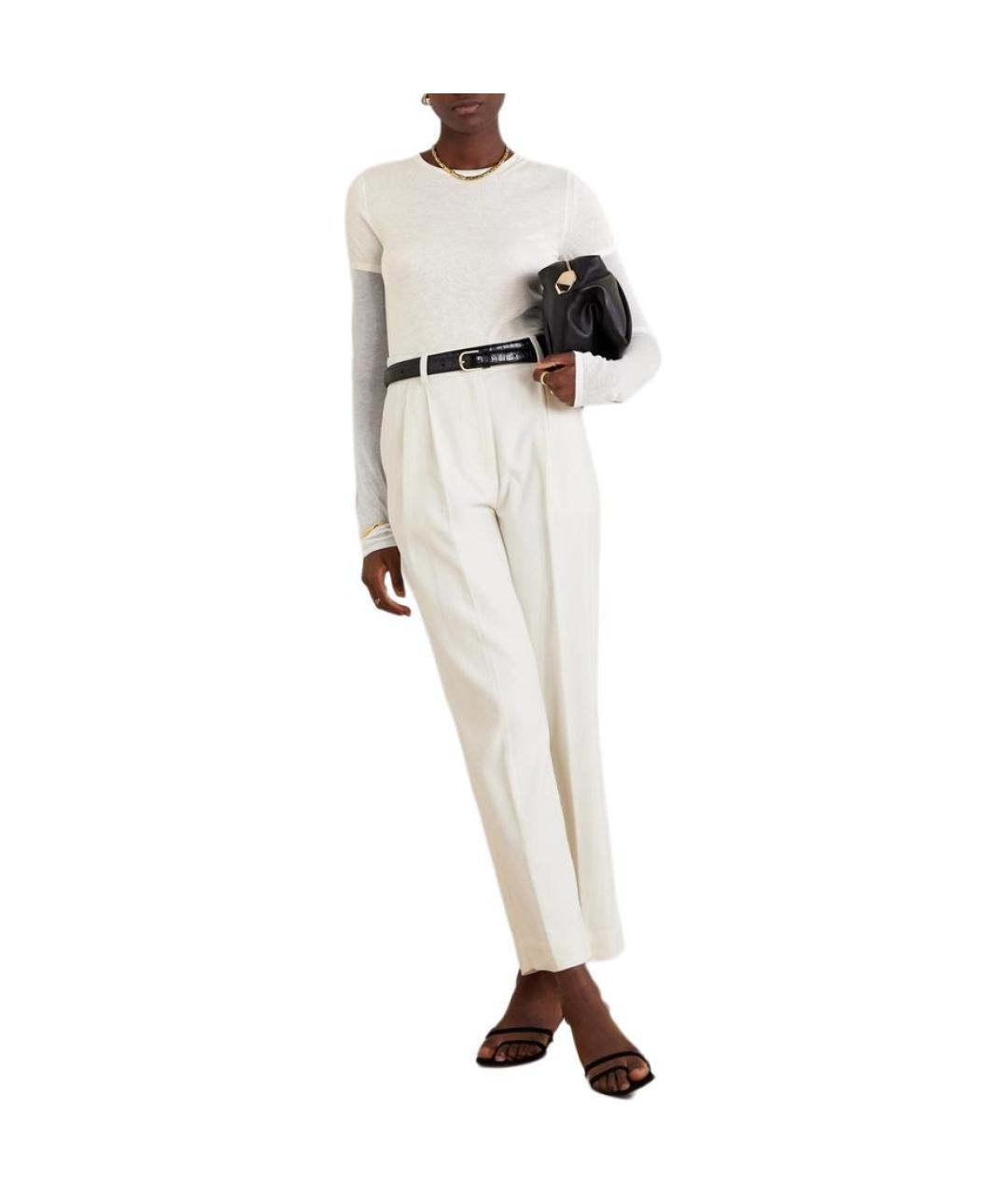 TOTEME Белый хлопковый джемпер / свитер, фото 2