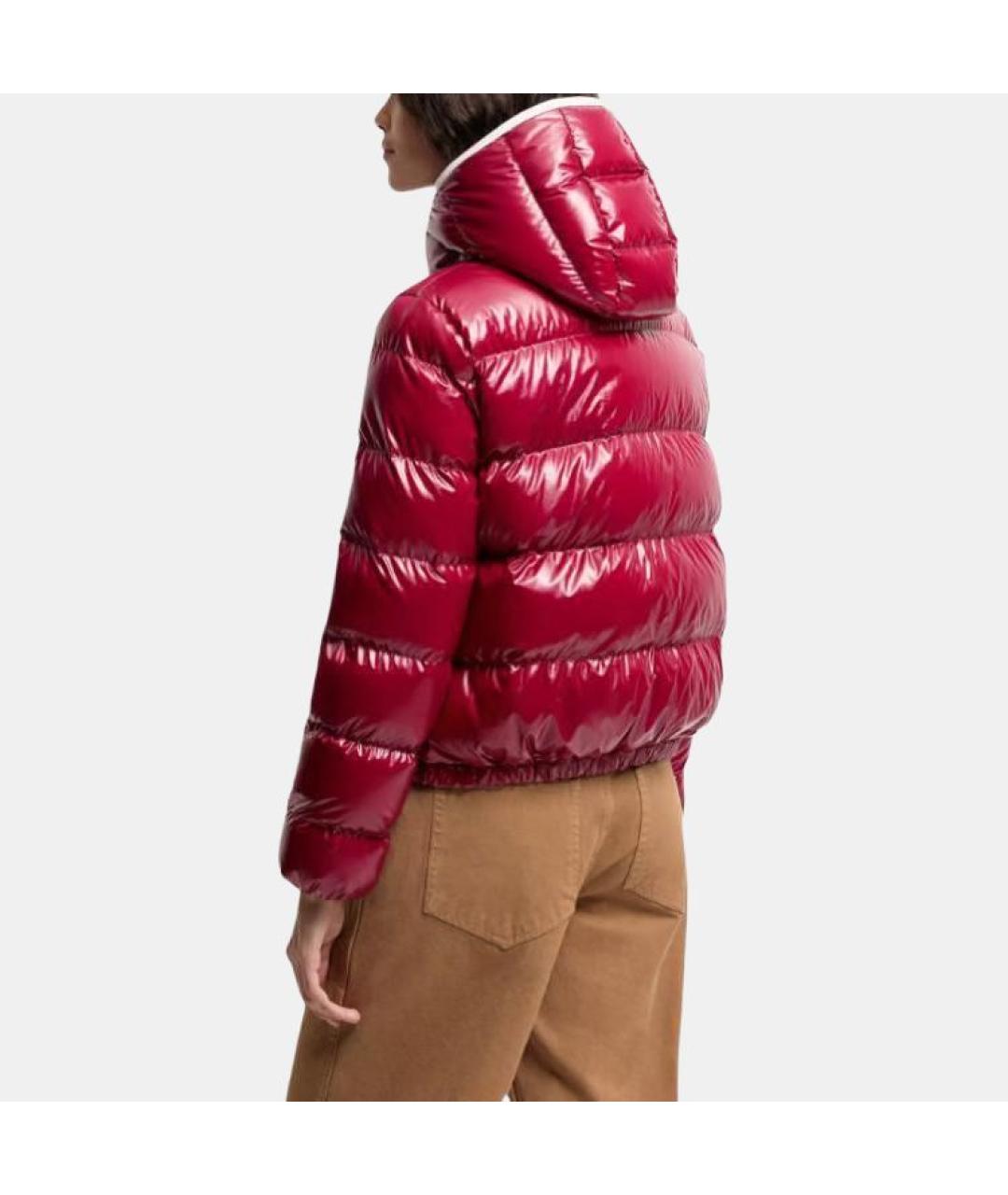 MONCLER Красный пуховик, фото 2