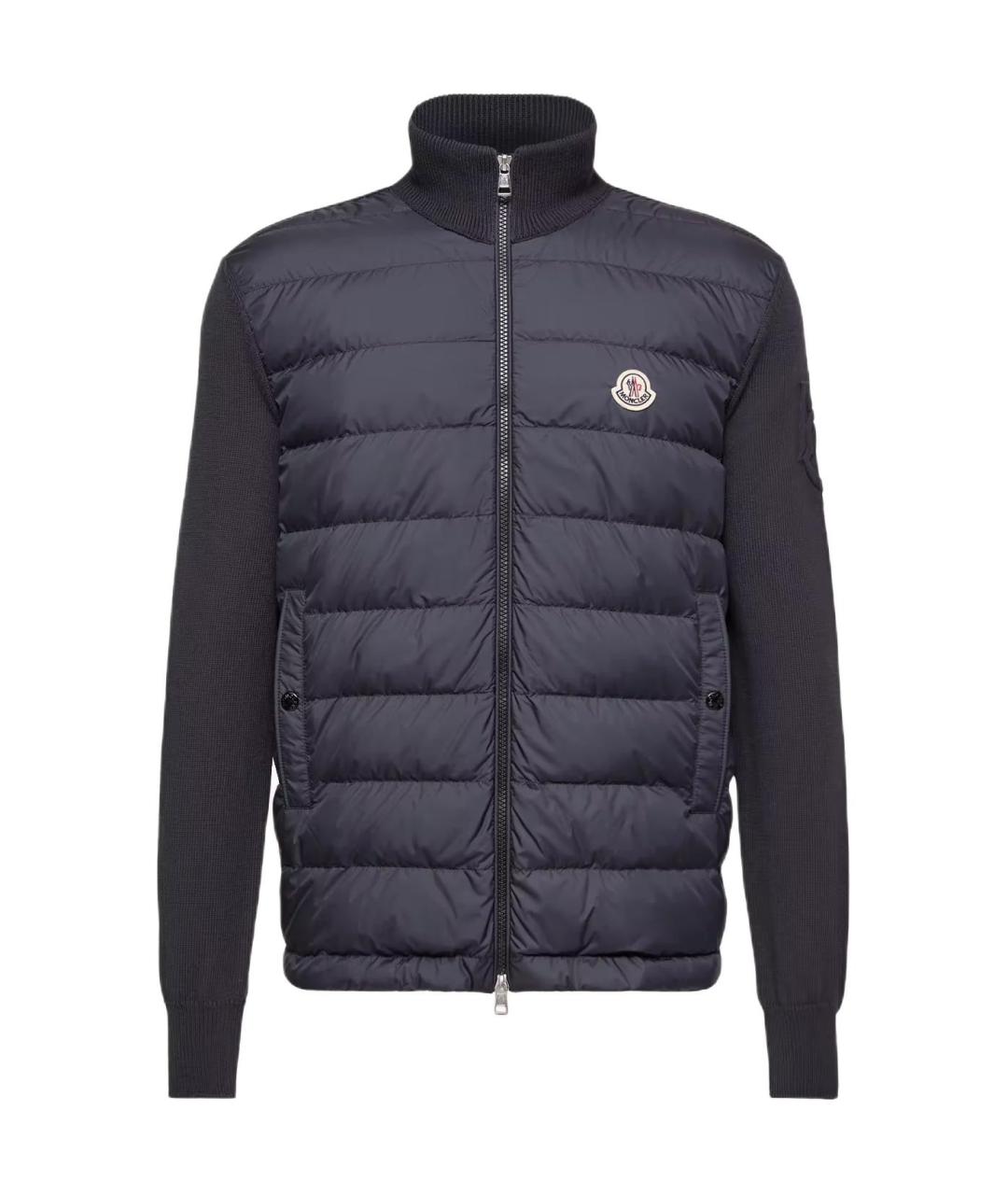 MONCLER Синий пуховик, фото 1