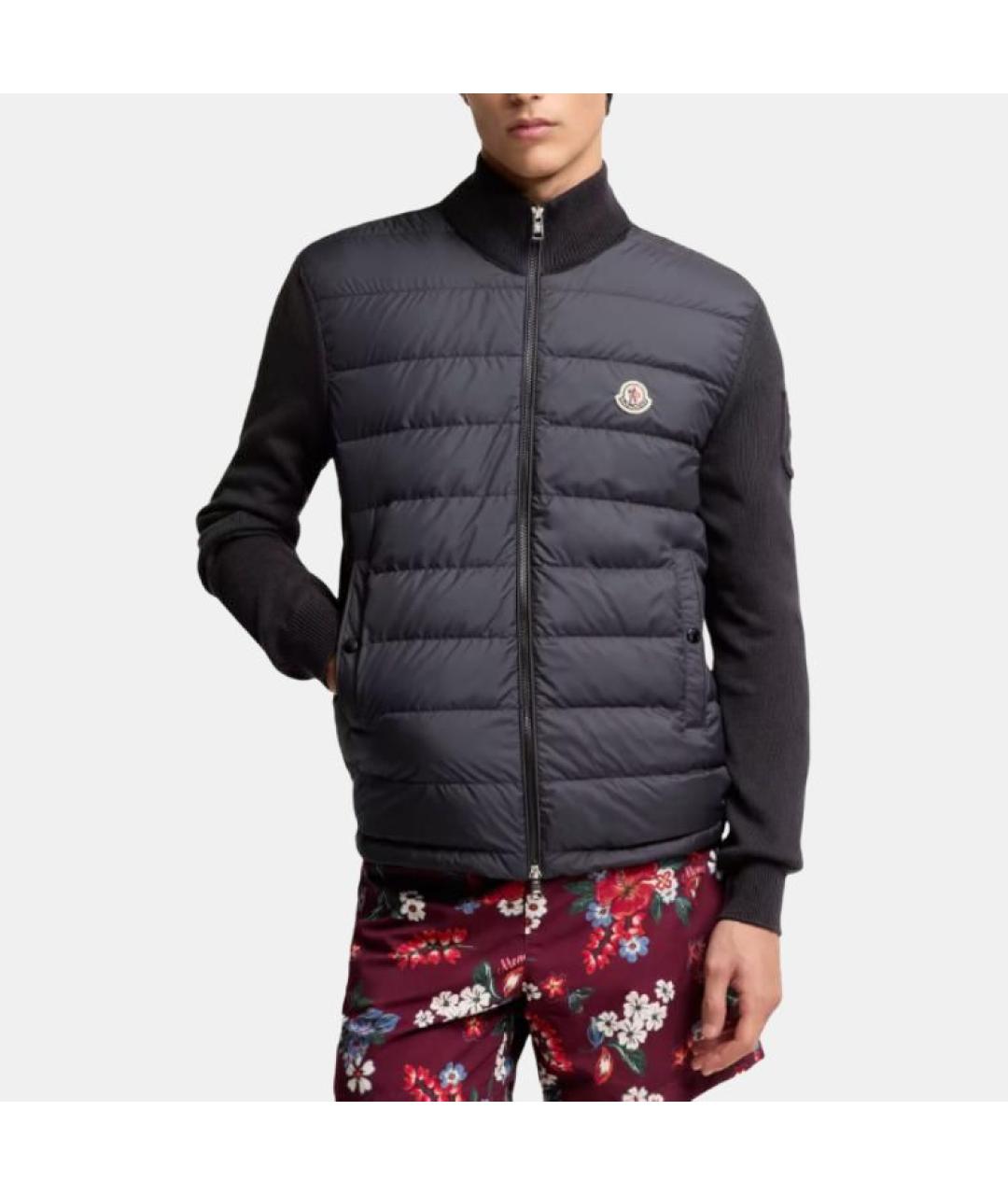 MONCLER Синий пуховик, фото 3