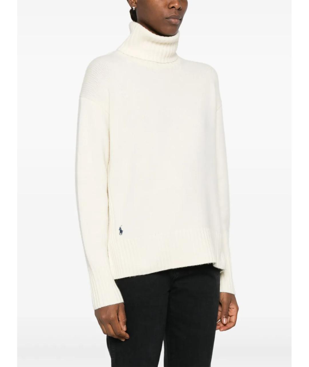 POLO RALPH LAUREN Бежевый хлопковый джемпер / свитер, фото 3