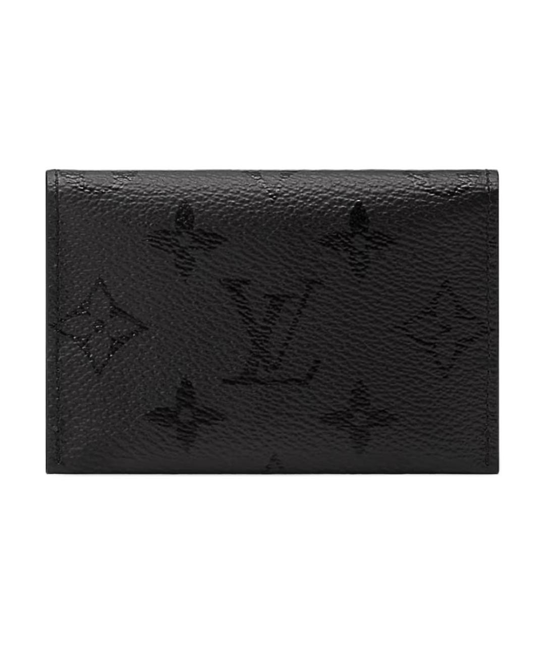 LOUIS VUITTON Черный кожаный кардхолдер, фото 1