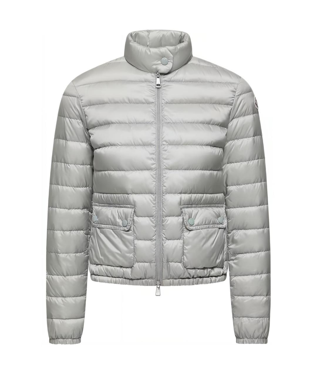 MONCLER Серый пуховик, фото 1