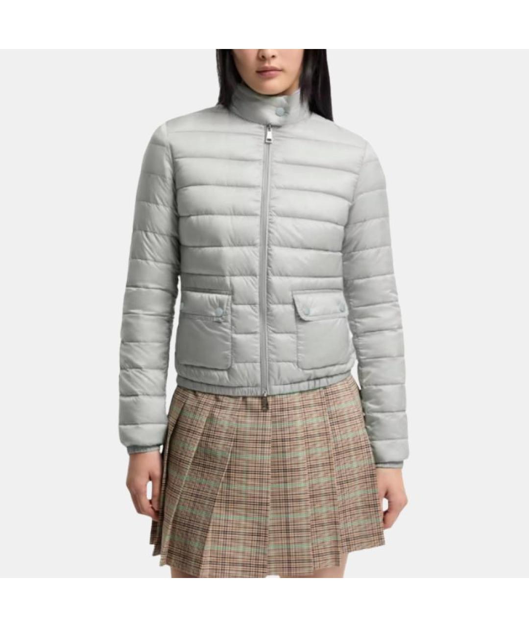 MONCLER Серый пуховик, фото 2